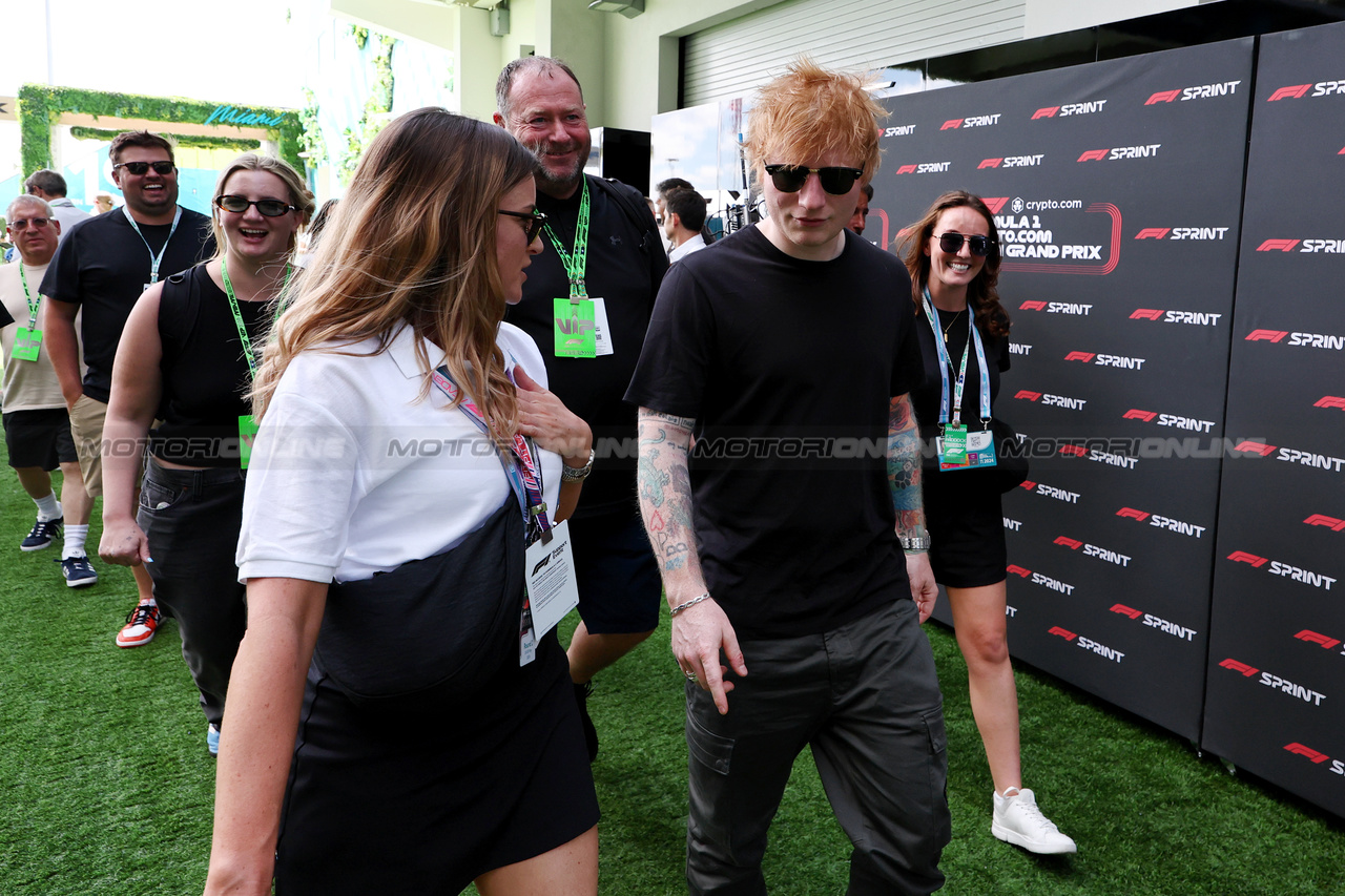 GP MIAMI, Ed Sheeran (GBR) Singer-Songwriter.

03.05.2024. Formula 1 World Championship, Rd 6, Miami Grand Prix, Miami, Florida, USA, Sprint Qualifiche Day.

- www.xpbimages.com, EMail: requests@xpbimages.com © Copyright: Moy / XPB Images
