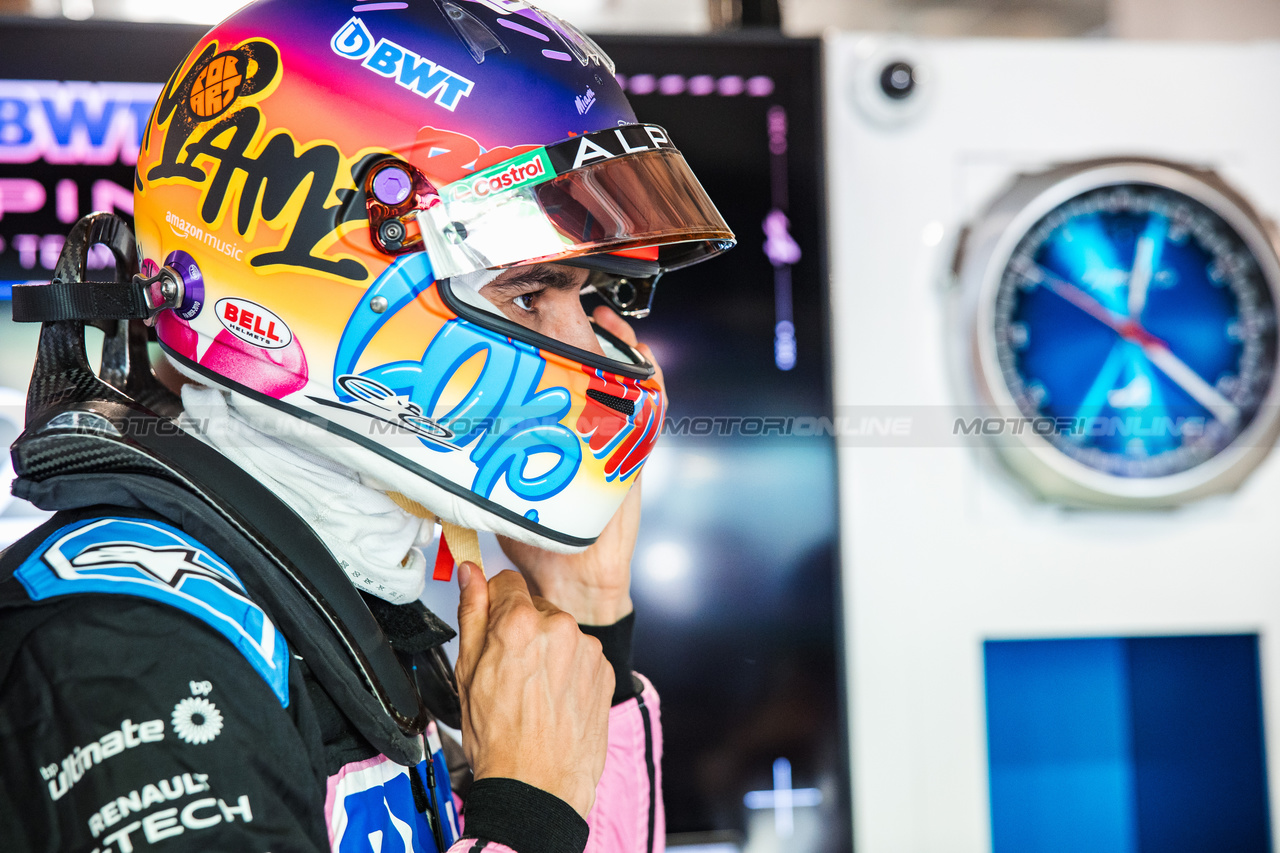 GP MIAMI, Esteban Ocon (FRA) Alpine F1 Team.

03.05.2024. Formula 1 World Championship, Rd 6, Miami Grand Prix, Miami, Florida, USA, Sprint Qualifiche Day.

- www.xpbimages.com, EMail: requests@xpbimages.com © Copyright: Bearne / XPB Images