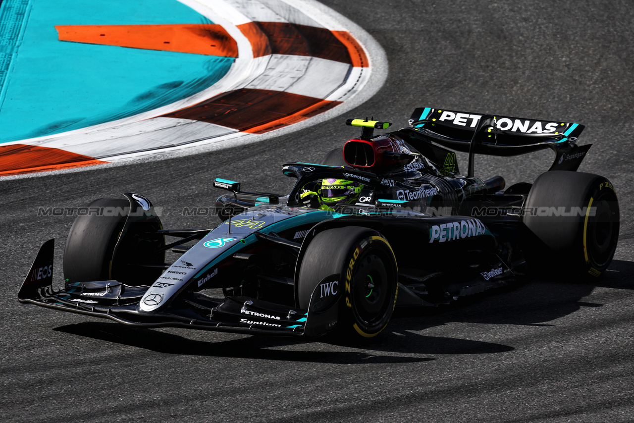 GP MIAMI, Lewis Hamilton (GBR) Mercedes AMG F1 W15.

03.05.2024. Formula 1 World Championship, Rd 6, Miami Grand Prix, Miami, Florida, USA, Sprint Qualifiche Day.

- www.xpbimages.com, EMail: requests@xpbimages.com © Copyright: Moy / XPB Images