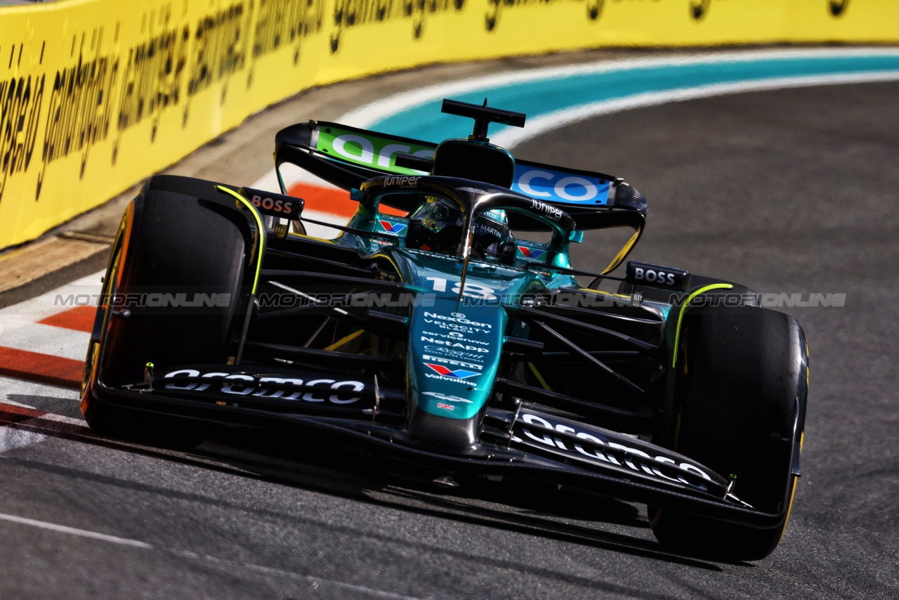 GP MIAMI, Lance Stroll (CDN) Aston Martin F1 Team AMR24.

03.05.2024. Formula 1 World Championship, Rd 6, Miami Grand Prix, Miami, Florida, USA, Sprint Qualifiche Day.

 - www.xpbimages.com, EMail: requests@xpbimages.com © Copyright: Coates / XPB Images