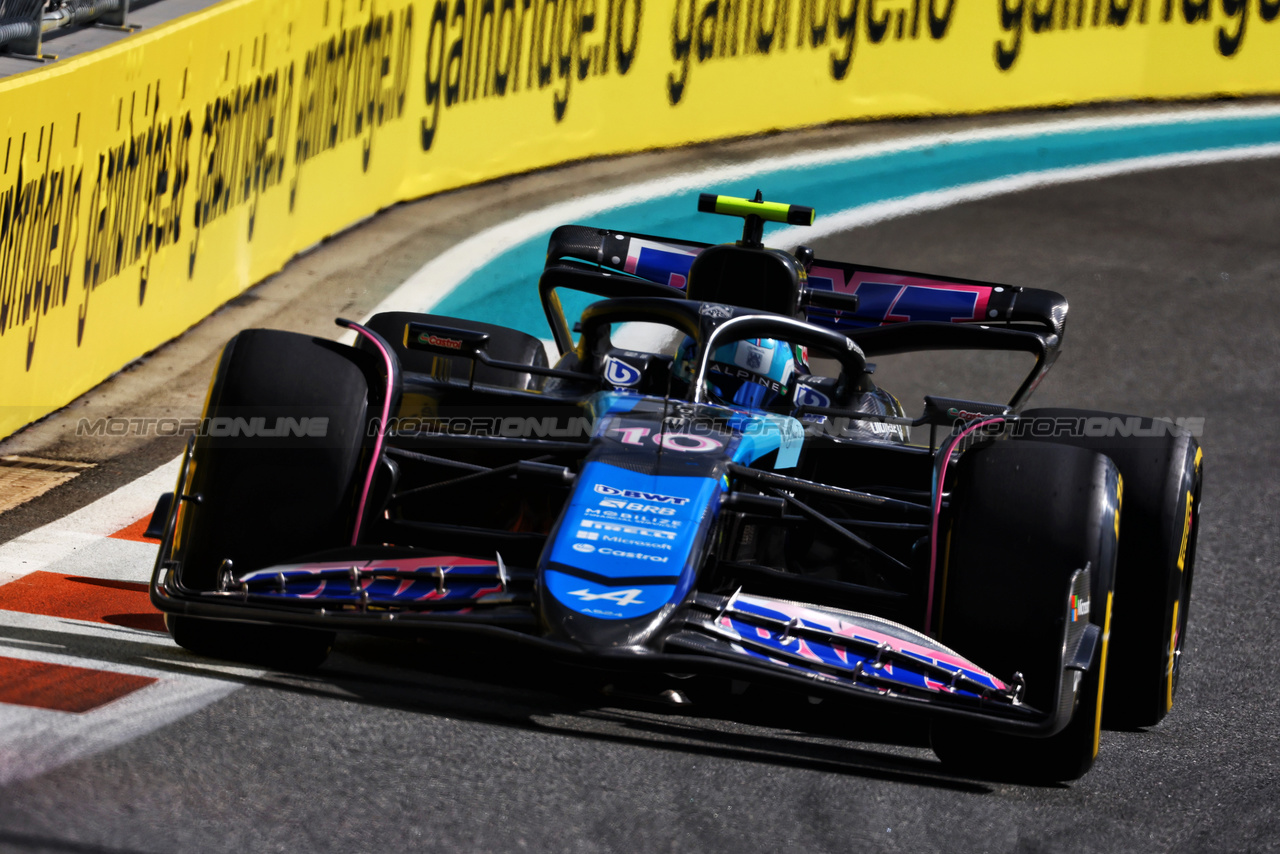 GP MIAMI, Pierre Gasly (FRA) Alpine F1 Team A524.

03.05.2024. Formula 1 World Championship, Rd 6, Miami Grand Prix, Miami, Florida, USA, Sprint Qualifiche Day.

 - www.xpbimages.com, EMail: requests@xpbimages.com © Copyright: Coates / XPB Images