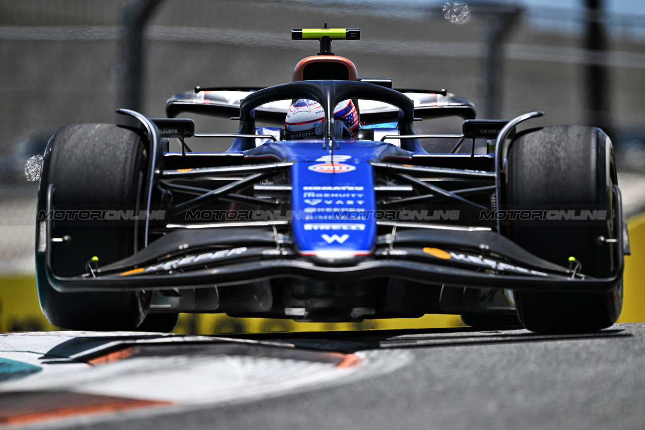 GP MIAMI, Logan Sargeant (USA) Williams Racing FW46.

03.05.2024. Formula 1 World Championship, Rd 6, Miami Grand Prix, Miami, Florida, USA, Sprint Qualifiche Day.

- www.xpbimages.com, EMail: requests@xpbimages.com © Copyright: Price / XPB Images