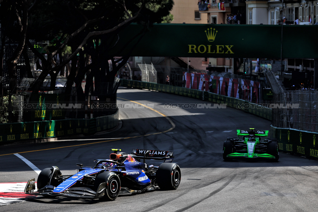 GP MONACO, Logan Sargeant (USA) Williams Racing FW46.

26.05.2024. Formula 1 World Championship, Rd 8, Monaco Grand Prix, Monte Carlo, Monaco, Gara Day.

- www.xpbimages.com, EMail: requests@xpbimages.com © Copyright: Charniaux / XPB Images