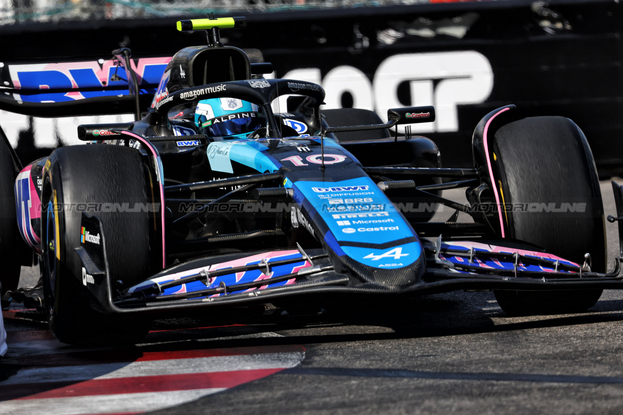 GP MONACO, Pierre Gasly (FRA) Alpine F1 Team A524.

26.05.2024. Formula 1 World Championship, Rd 8, Monaco Grand Prix, Monte Carlo, Monaco, Gara Day.

- www.xpbimages.com, EMail: requests@xpbimages.com © Copyright: Bearne / XPB Images