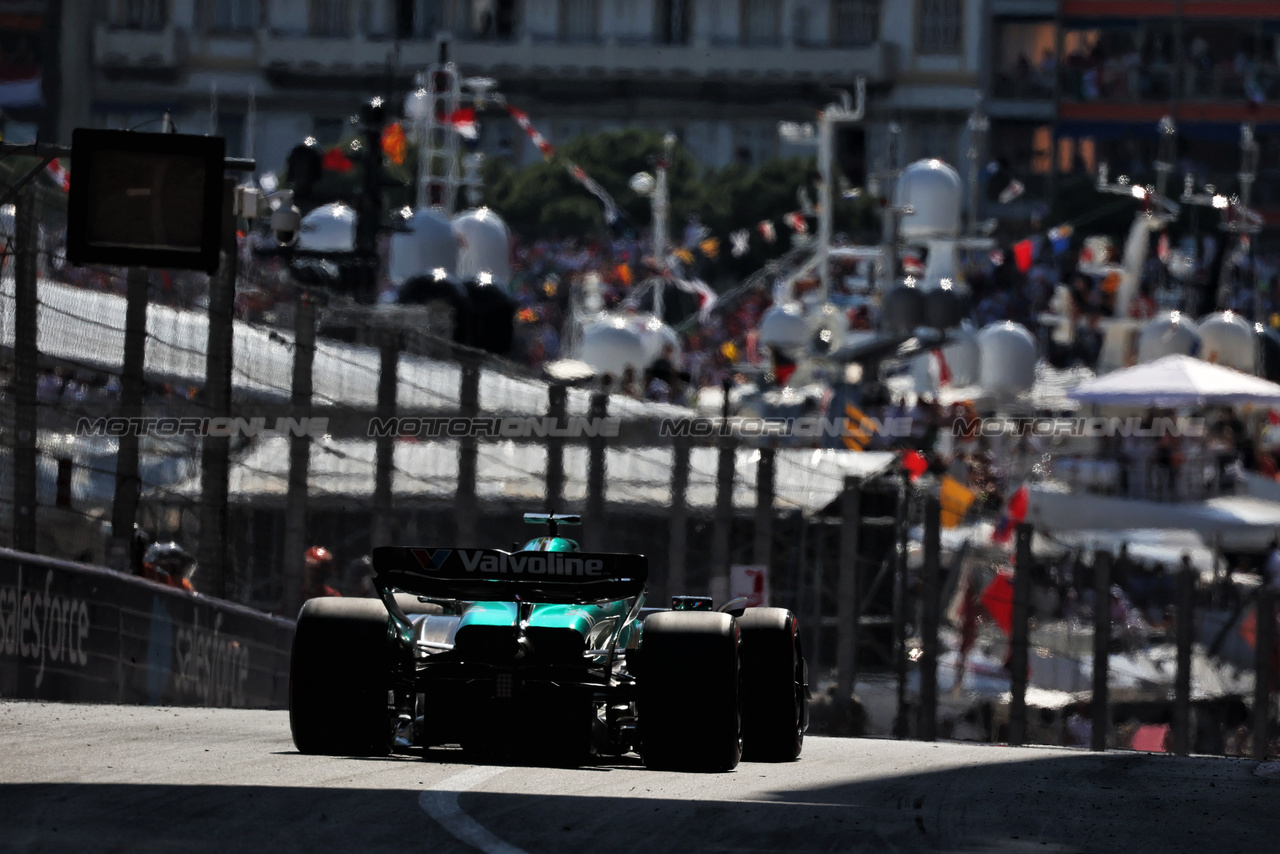 GP MONACO, Lance Stroll (CDN) Aston Martin F1 Team AMR24.

26.05.2024. Formula 1 World Championship, Rd 8, Monaco Grand Prix, Monte Carlo, Monaco, Gara Day.

- www.xpbimages.com, EMail: requests@xpbimages.com © Copyright: Moy / XPB Images