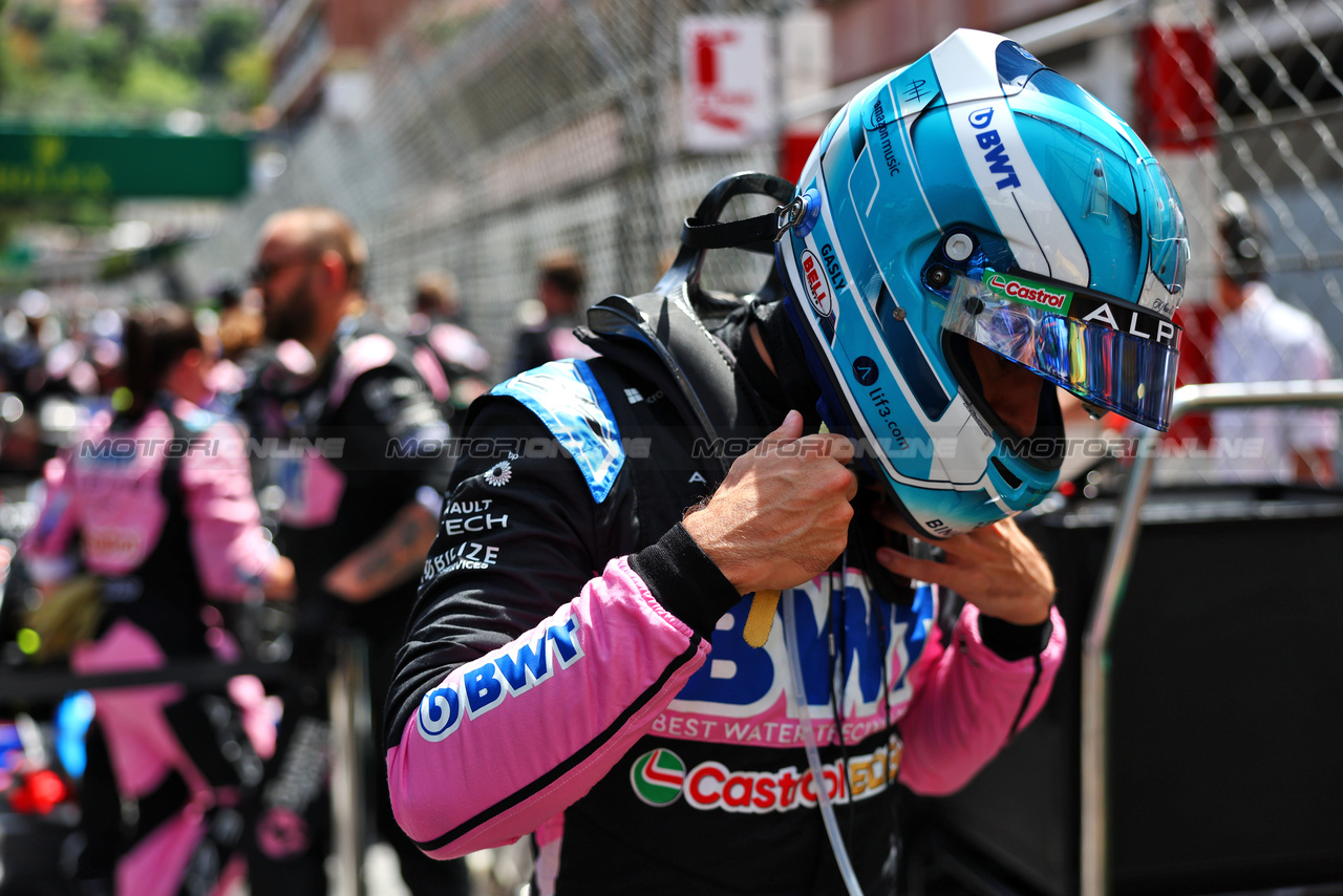 GP MONACO, Pierre Gasly (FRA) Alpine F1 Team on the grid.

26.05.2024. Formula 1 World Championship, Rd 8, Monaco Grand Prix, Monte Carlo, Monaco, Gara Day.

- www.xpbimages.com, EMail: requests@xpbimages.com © Copyright: Charniaux / XPB Images