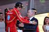 GP MONACO, Gara winner Charles Leclerc (MON) Ferrari celebrates on the podium with HSH Prince Albert of Monaco (MON).

26.05.2024. Formula 1 World Championship, Rd 8, Monaco Grand Prix, Monte Carlo, Monaco, Gara Day.

- www.xpbimages.com, EMail: requests@xpbimages.com © Copyright: Bearne / XPB Images