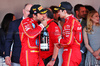 GP MONACO, (L to R): Carlos Sainz Jr (ESP) Ferrari with vincitore e team mate Charles Leclerc (MON) Ferrari on the podium.

26.05.2024. Formula 1 World Championship, Rd 8, Monaco Grand Prix, Monte Carlo, Monaco, Gara Day.

- www.xpbimages.com, EMail: requests@xpbimages.com © Copyright: Batchelor / XPB Images