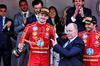 GP MONACO, (L to R): Gara winner Charles Leclerc (MON) Ferrari celebrates with HSH Prince Albert of Monaco (MON) on the podium.

26.05.2024. Formula 1 World Championship, Rd 8, Monaco Grand Prix, Monte Carlo, Monaco, Gara Day.

- www.xpbimages.com, EMail: requests@xpbimages.com © Copyright: Batchelor / XPB Images