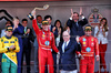 GP MONACO, The podium (L to R): Oscar Piastri (AUS) McLaren, second; Charles Leclerc (MON) Ferrari, vincitore; HSH Prince Albert of Monaco (MON); Carlos Sainz Jr (ESP) Ferrari, third.

26.05.2024. Formula 1 World Championship, Rd 8, Monaco Grand Prix, Monte Carlo, Monaco, Gara Day.

- www.xpbimages.com, EMail: requests@xpbimages.com © Copyright: Batchelor / XPB Images