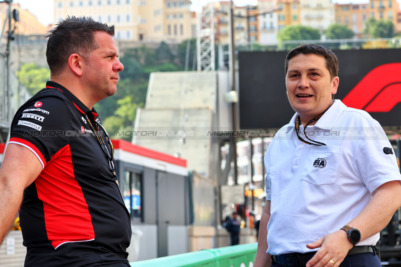 GP MONACO, Tim Malyon (GBR) FIA Single-Seater Department Sporting Director (Right).

23.05.2024. Formula 1 World Championship, Rd 8, Monaco Grand Prix, Monte Carlo, Monaco, Preparation Day.

- www.xpbimages.com, EMail: requests@xpbimages.com © Copyright: Batchelor / XPB Images