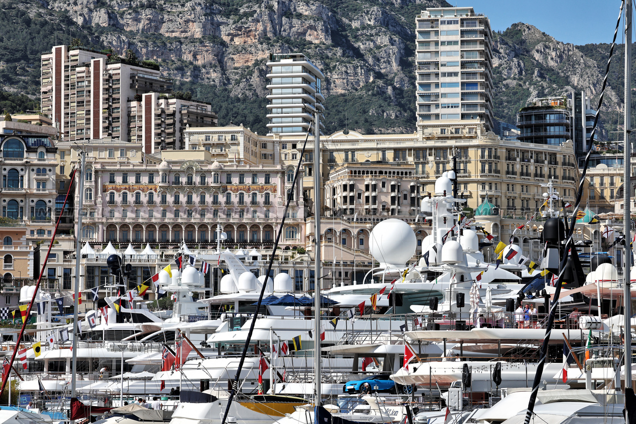 GP MONACO, Boats in the scenic Monaco Harbour.

23.05.2024. Formula 1 World Championship, Rd 8, Monaco Grand Prix, Monte Carlo, Monaco, Preparation Day.

- www.xpbimages.com, EMail: requests@xpbimages.com © Copyright: Moy / XPB Images
