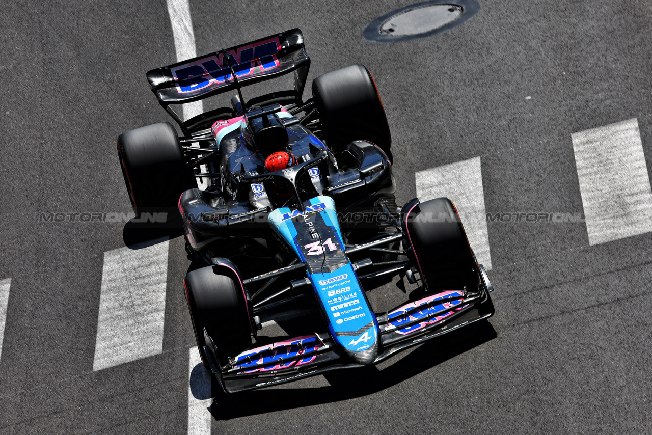 GP MONACO, Esteban Ocon (FRA) Alpine F1 Team A524.

25.05.2024. Formula 1 World Championship, Rd 8, Monaco Grand Prix, Monte Carlo, Monaco, Qualifiche Day.

 - www.xpbimages.com, EMail: requests@xpbimages.com © Copyright: Coates / XPB Images