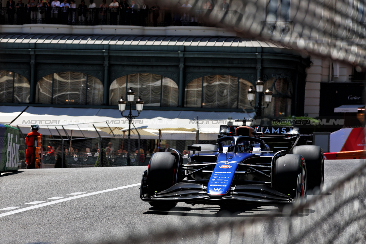 GP MONACO, Alexander Albon (THA) Williams Racing FW46.

25.05.2024. Formula 1 World Championship, Rd 8, Monaco Grand Prix, Monte Carlo, Monaco, Qualifiche Day.

 - www.xpbimages.com, EMail: requests@xpbimages.com © Copyright: Coates / XPB Images