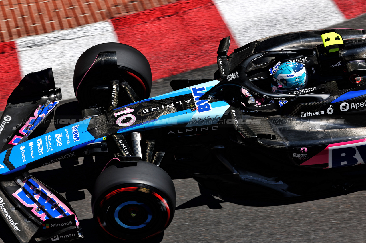 GP MONACO, Pierre Gasly (FRA) Alpine F1 Team A524.

25.05.2024. Formula 1 World Championship, Rd 8, Monaco Grand Prix, Monte Carlo, Monaco, Qualifiche Day.

 - www.xpbimages.com, EMail: requests@xpbimages.com © Copyright: Coates / XPB Images