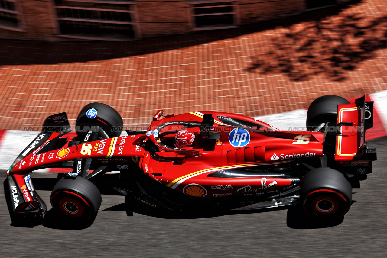 GP MONACO, Charles Leclerc (MON) Ferrari SF-24.

25.05.2024. Formula 1 World Championship, Rd 8, Monaco Grand Prix, Monte Carlo, Monaco, Qualifiche Day.

 - www.xpbimages.com, EMail: requests@xpbimages.com © Copyright: Coates / XPB Images