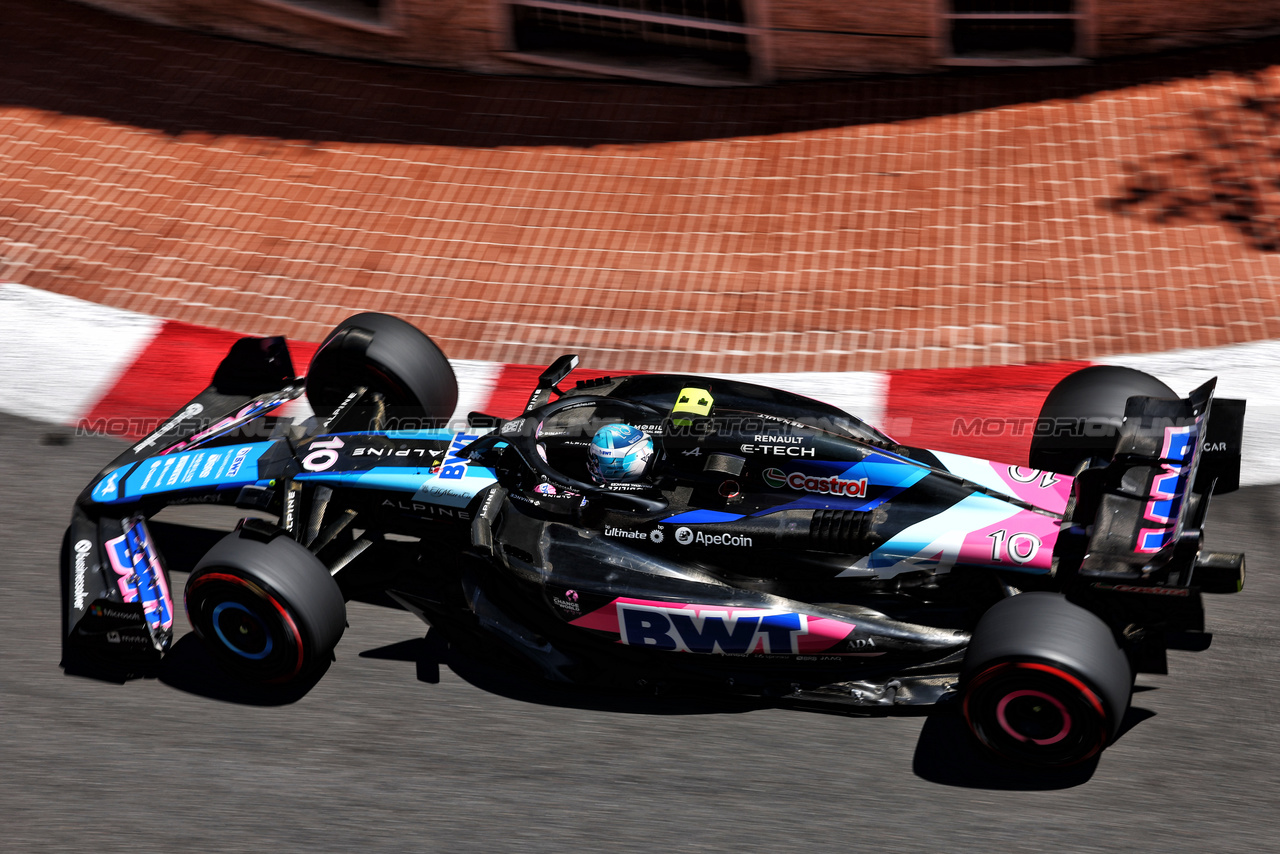 GP MONACO, Pierre Gasly (FRA) Alpine F1 Team A524.

25.05.2024. Formula 1 World Championship, Rd 8, Monaco Grand Prix, Monte Carlo, Monaco, Qualifiche Day.

 - www.xpbimages.com, EMail: requests@xpbimages.com © Copyright: Coates / XPB Images