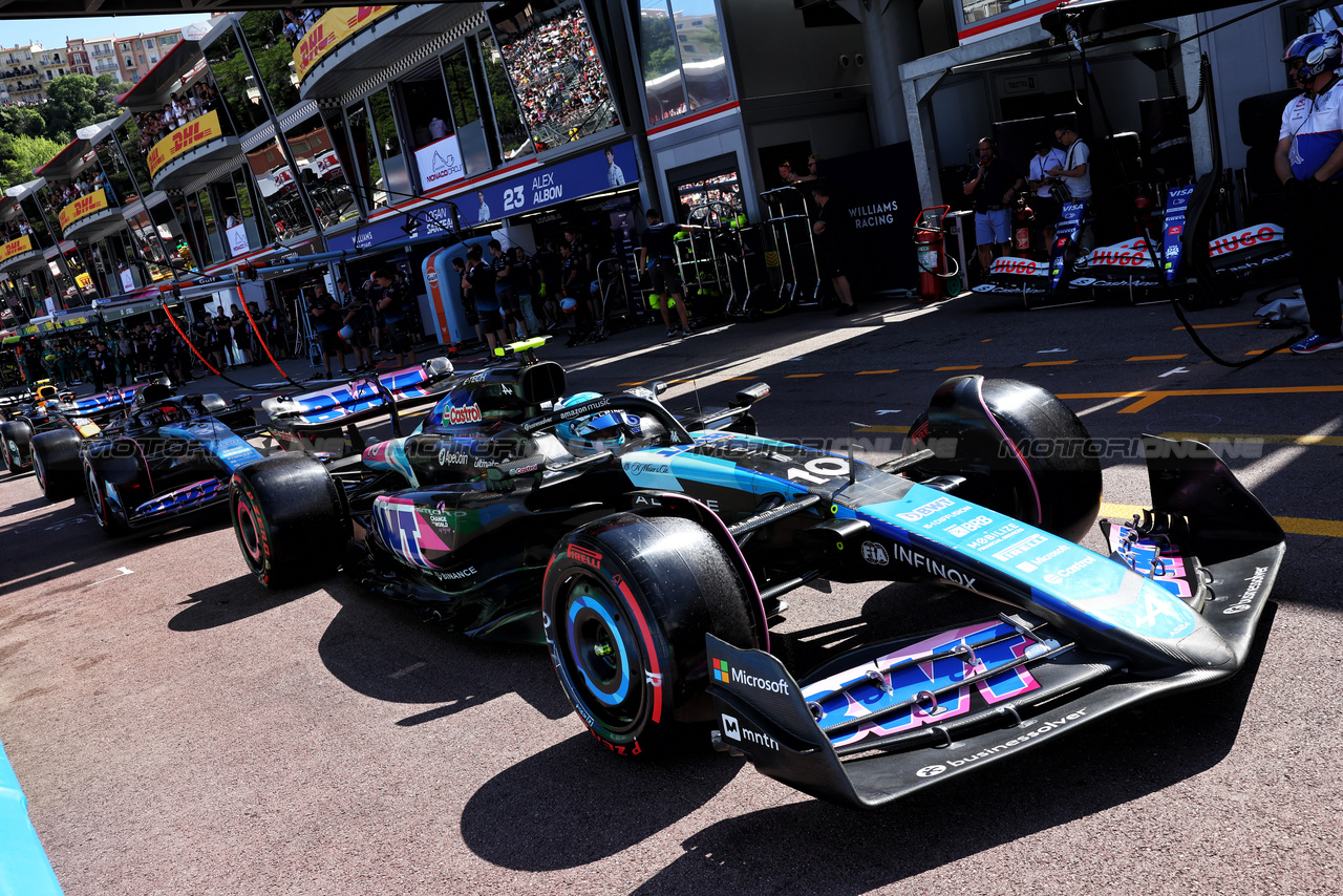 GP MONACO, Pierre Gasly (FRA) Alpine F1 Team A524.

25.05.2024. Formula 1 World Championship, Rd 8, Monaco Grand Prix, Monte Carlo, Monaco, Qualifiche Day.

- www.xpbimages.com, EMail: requests@xpbimages.com © Copyright: Batchelor / XPB Images