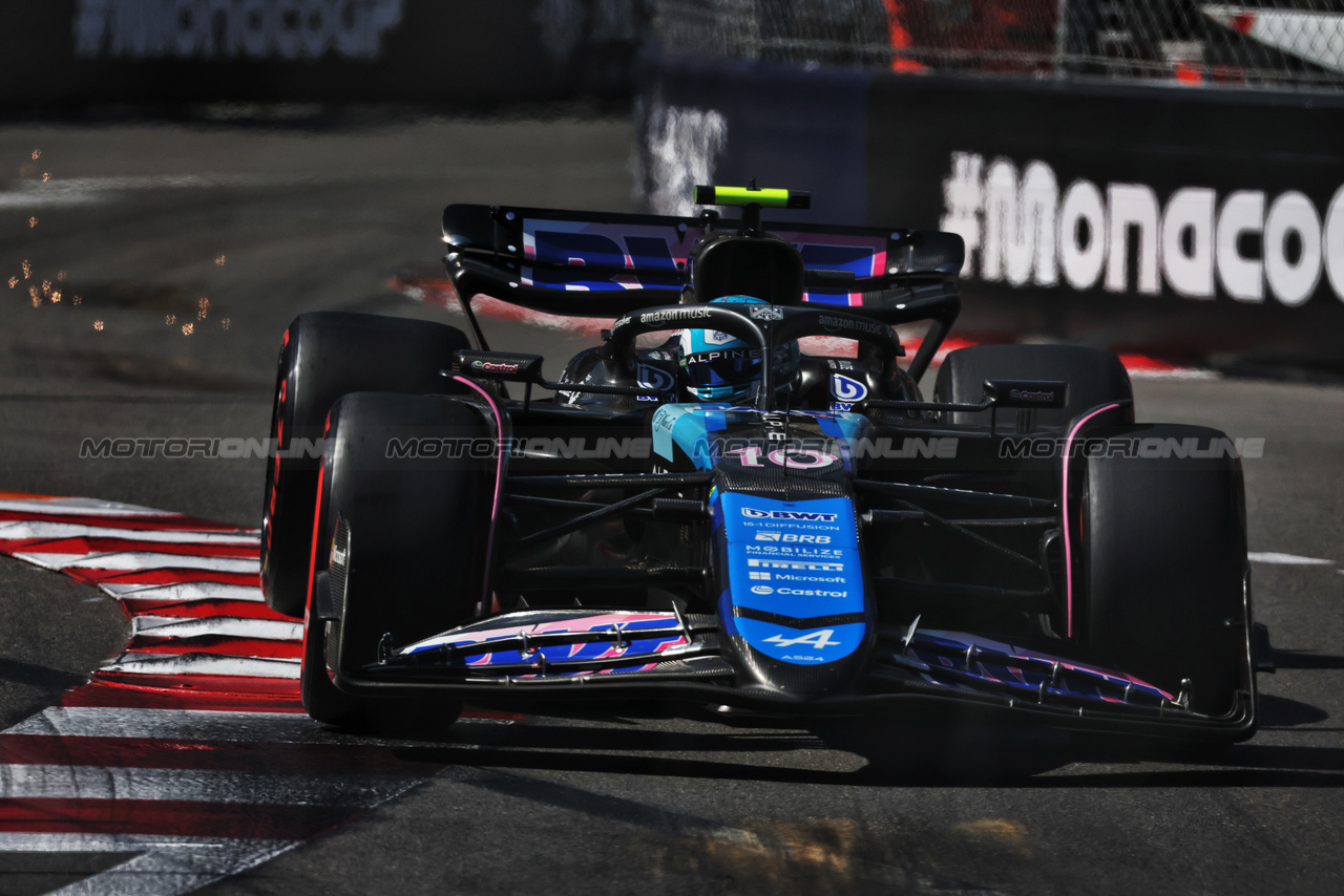 GP MONACO, Pierre Gasly (FRA) Alpine F1 Team A524.

25.05.2024. Formula 1 World Championship, Rd 8, Monaco Grand Prix, Monte Carlo, Monaco, Qualifiche Day.

 - www.xpbimages.com, EMail: requests@xpbimages.com © Copyright: Coates / XPB Images