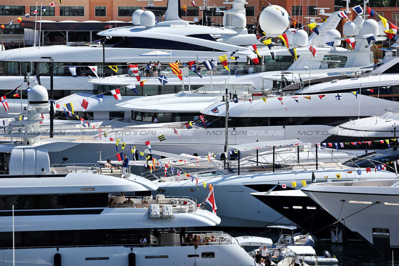 GP MONACO, Boats in the scenic Monaco Harbour.

25.05.2024. Formula 1 World Championship, Rd 8, Monaco Grand Prix, Monte Carlo, Monaco, Qualifiche Day.

- www.xpbimages.com, EMail: requests@xpbimages.com © Copyright: Moy / XPB Images