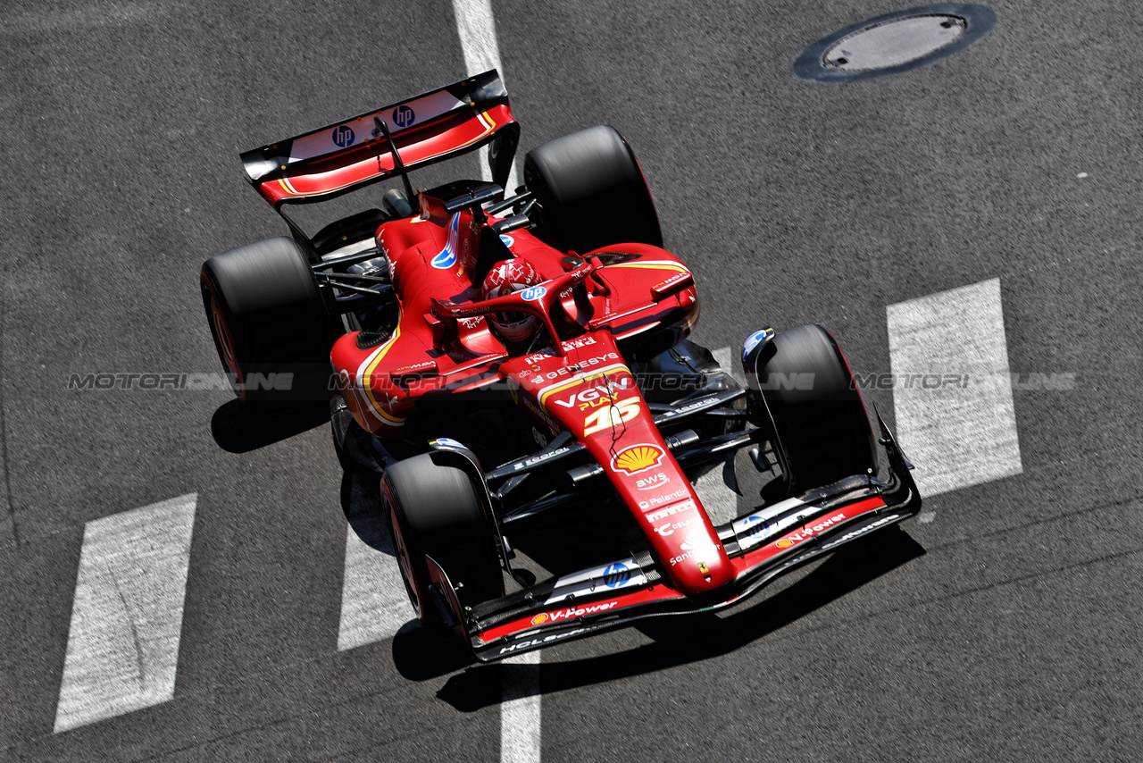 GP MONACO, Charles Leclerc (MON) Ferrari SF-24.

25.05.2024. Formula 1 World Championship, Rd 8, Monaco Grand Prix, Monte Carlo, Monaco, Qualifiche Day.

 - www.xpbimages.com, EMail: requests@xpbimages.com © Copyright: Coates / XPB Images