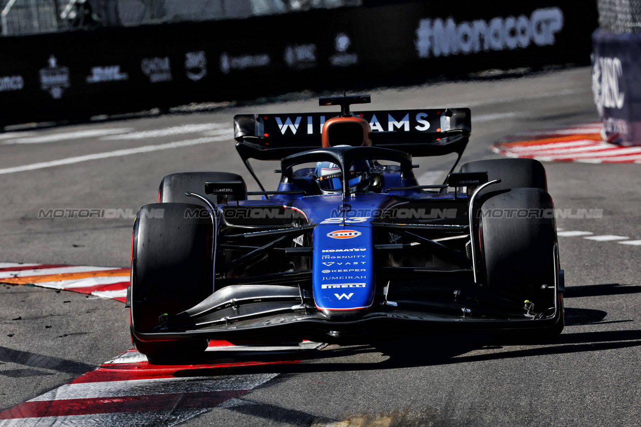 GP MONACO, Alexander Albon (THA) Williams Racing FW46.

25.05.2024. Formula 1 World Championship, Rd 8, Monaco Grand Prix, Monte Carlo, Monaco, Qualifiche Day.

 - www.xpbimages.com, EMail: requests@xpbimages.com © Copyright: Coates / XPB Images