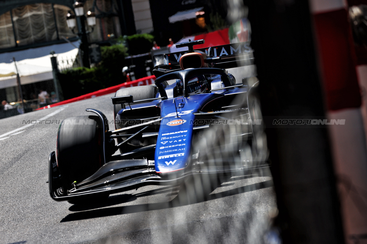 GP MONACO, Alexander Albon (THA) Williams Racing FW46.

25.05.2024. Formula 1 World Championship, Rd 8, Monaco Grand Prix, Monte Carlo, Monaco, Qualifiche Day.

 - www.xpbimages.com, EMail: requests@xpbimages.com © Copyright: Coates / XPB Images