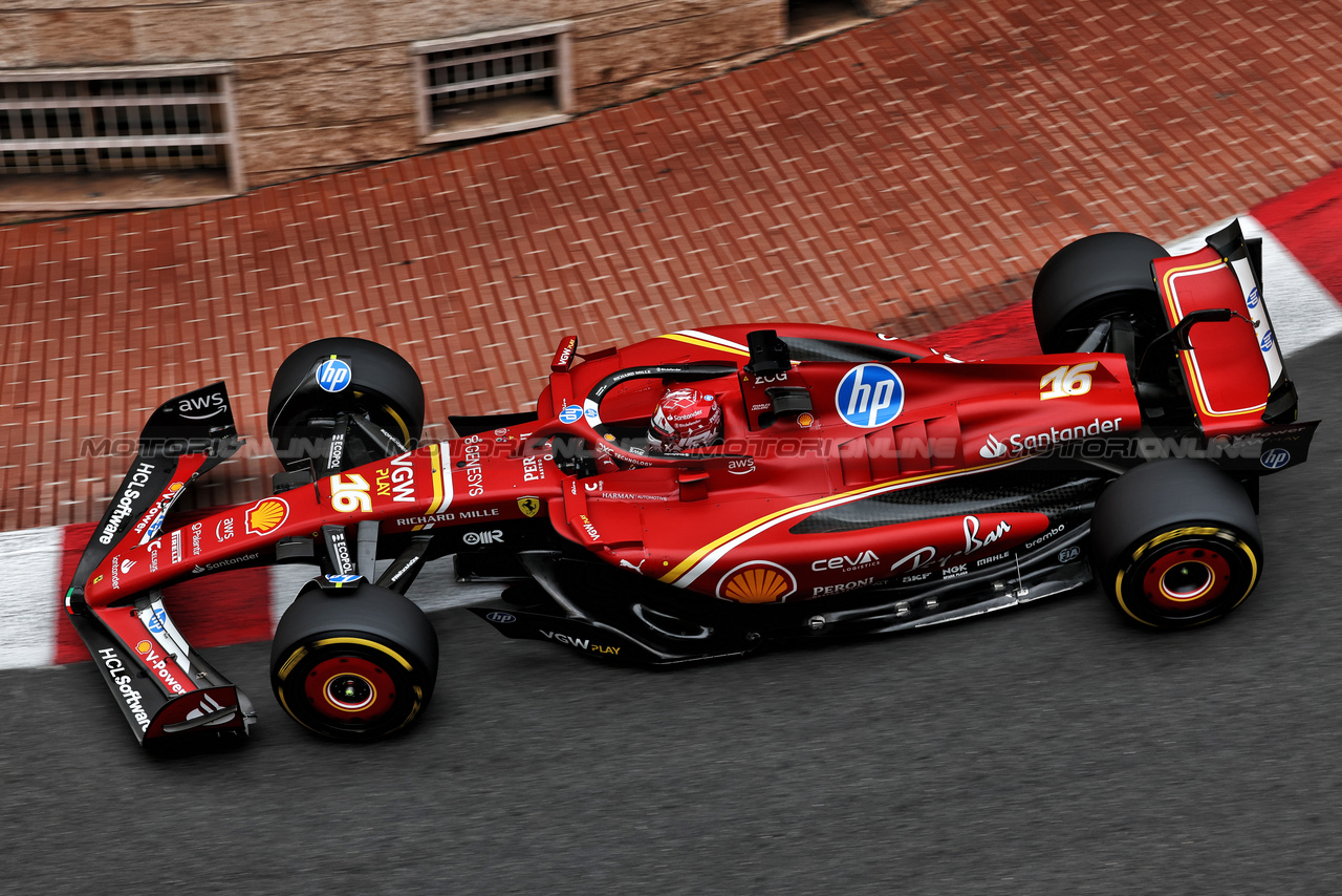 GP MONACO, Charles Leclerc (MON) Ferrari SF-24.

24.05.2024. Formula 1 World Championship, Rd 8, Monaco Grand Prix, Monte Carlo, Monaco, Practice Day.

- www.xpbimages.com, EMail: requests@xpbimages.com © Copyright: Moy / XPB Images
