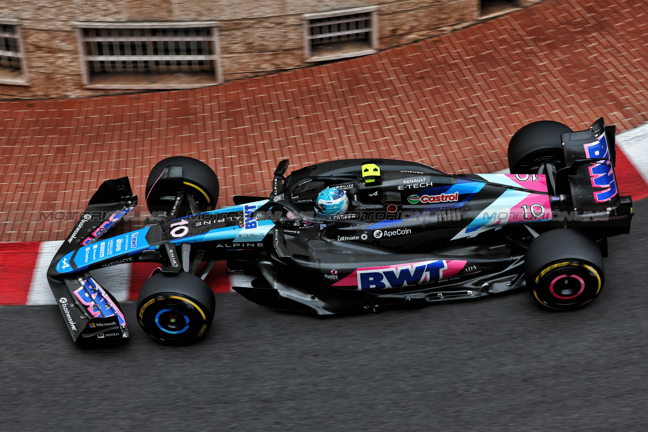 GP MONACO, Pierre Gasly (FRA) Alpine F1 Team A524.

24.05.2024. Formula 1 World Championship, Rd 8, Monaco Grand Prix, Monte Carlo, Monaco, Practice Day.

- www.xpbimages.com, EMail: requests@xpbimages.com © Copyright: Moy / XPB Images