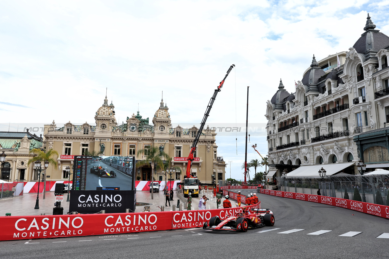 GP MONACO, Carlos Sainz Jr (ESP) Ferrari SF-24.

24.05.2024. Formula 1 World Championship, Rd 8, Monaco Grand Prix, Monte Carlo, Monaco, Practice Day.

- www.xpbimages.com, EMail: requests@xpbimages.com © Copyright: Moy / XPB Images