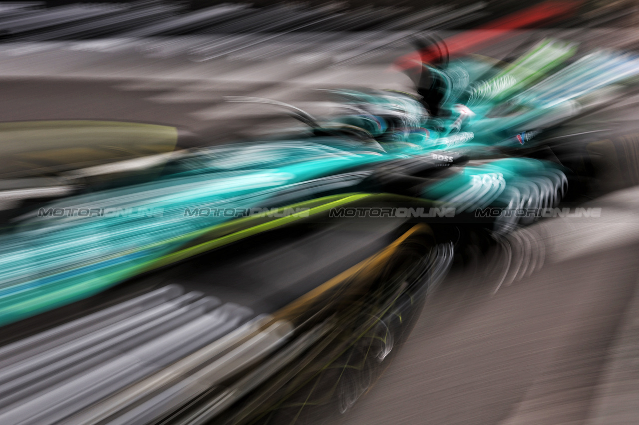 GP MONACO, Lance Stroll (CDN) Aston Martin F1 Team AMR24.

24.05.2024. Formula 1 World Championship, Rd 8, Monaco Grand Prix, Monte Carlo, Monaco, Practice Day.

- www.xpbimages.com, EMail: requests@xpbimages.com © Copyright: Moy / XPB Images