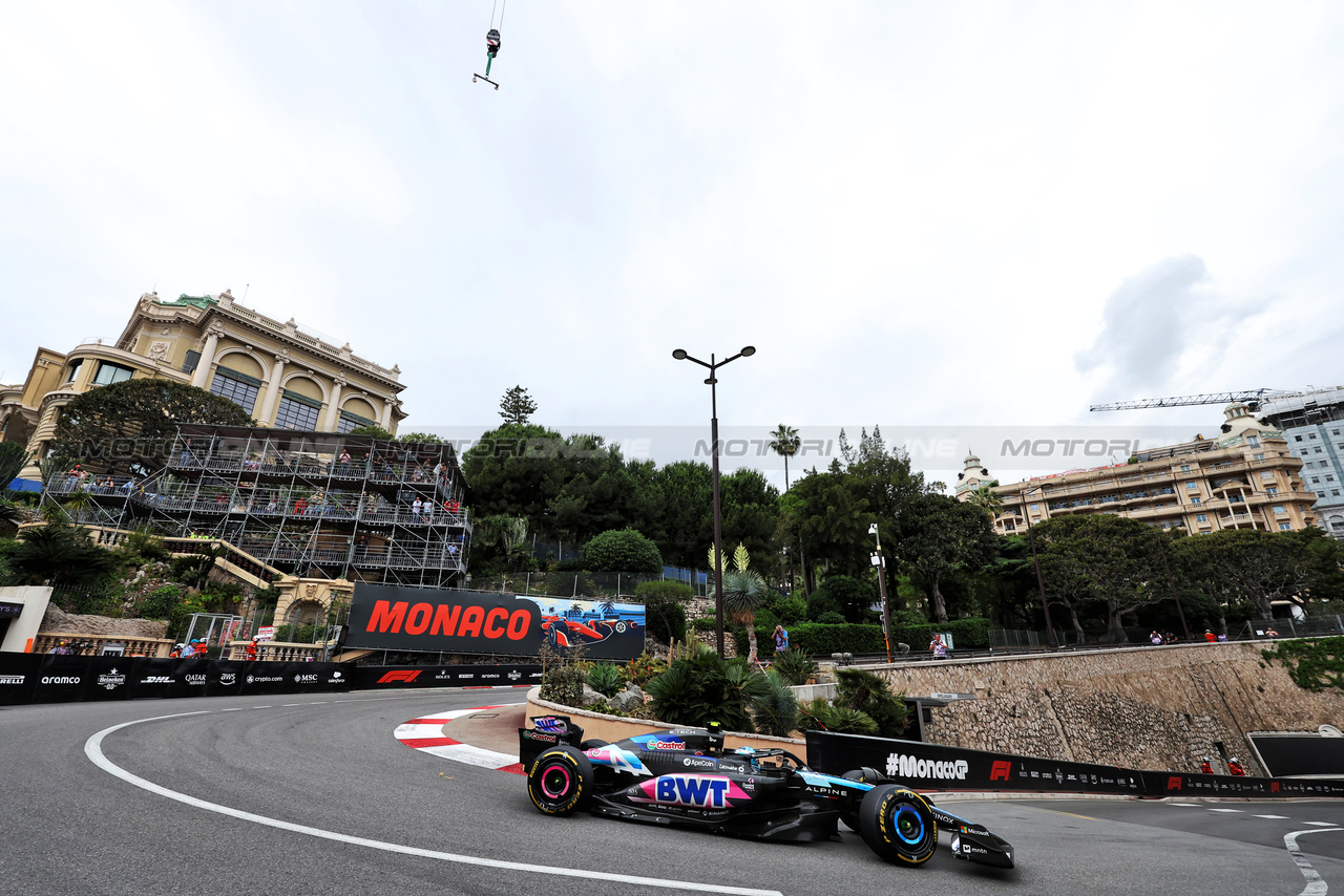 GP MONACO, Pierre Gasly (FRA) Alpine F1 Team A524.

24.05.2024. Formula 1 World Championship, Rd 8, Monaco Grand Prix, Monte Carlo, Monaco, Practice Day.

- www.xpbimages.com, EMail: requests@xpbimages.com © Copyright: Bearne / XPB Images