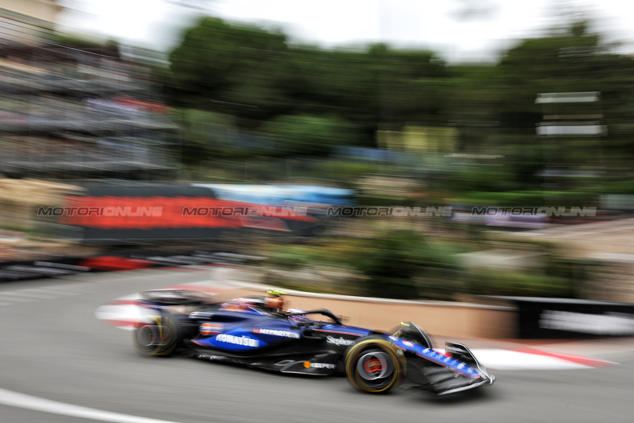 GP MONACO, Logan Sargeant (USA) Williams Racing FW46.

24.05.2024. Formula 1 World Championship, Rd 8, Monaco Grand Prix, Monte Carlo, Monaco, Practice Day.

- www.xpbimages.com, EMail: requests@xpbimages.com © Copyright: Bearne / XPB Images