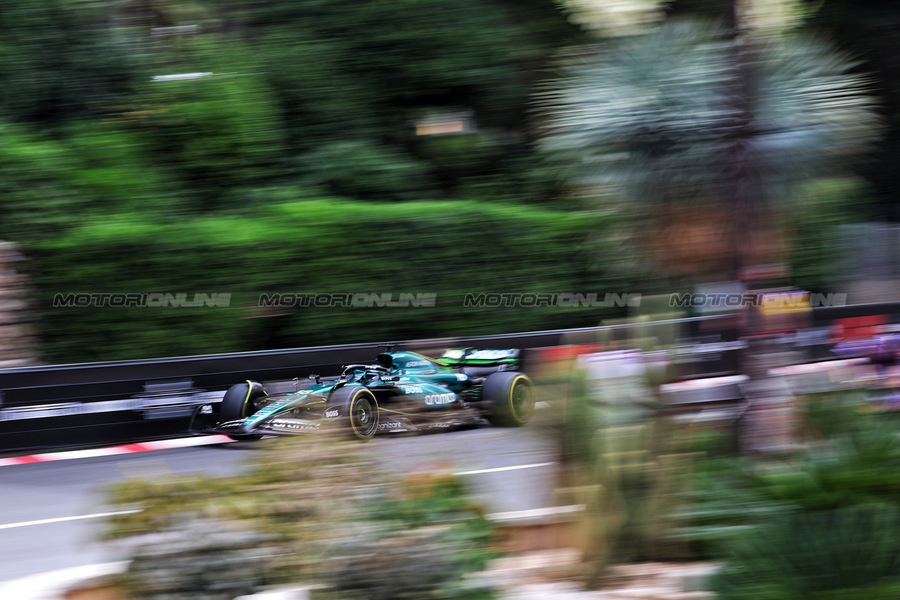 GP MONACO, Lance Stroll (CDN) Aston Martin F1 Team AMR24.

24.05.2024. Formula 1 World Championship, Rd 8, Monaco Grand Prix, Monte Carlo, Monaco, Practice Day.

- www.xpbimages.com, EMail: requests@xpbimages.com © Copyright: Bearne / XPB Images