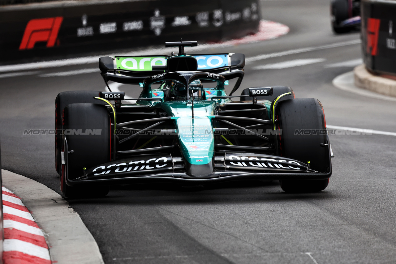 GP MONACO, Lance Stroll (CDN) Aston Martin F1 Team AMR24.

24.05.2024. Formula 1 World Championship, Rd 8, Monaco Grand Prix, Monte Carlo, Monaco, Practice Day.

- www.xpbimages.com, EMail: requests@xpbimages.com © Copyright: Bearne / XPB Images