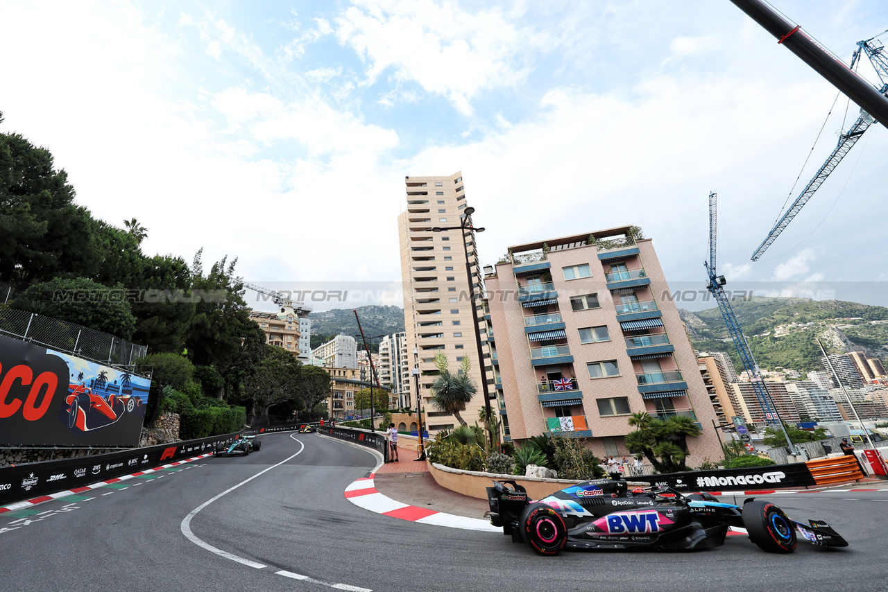 GP MONACO, Esteban Ocon (FRA) Alpine F1 Team A524.

24.05.2024. Formula 1 World Championship, Rd 8, Monaco Grand Prix, Monte Carlo, Monaco, Practice Day.

- www.xpbimages.com, EMail: requests@xpbimages.com © Copyright: Bearne / XPB Images