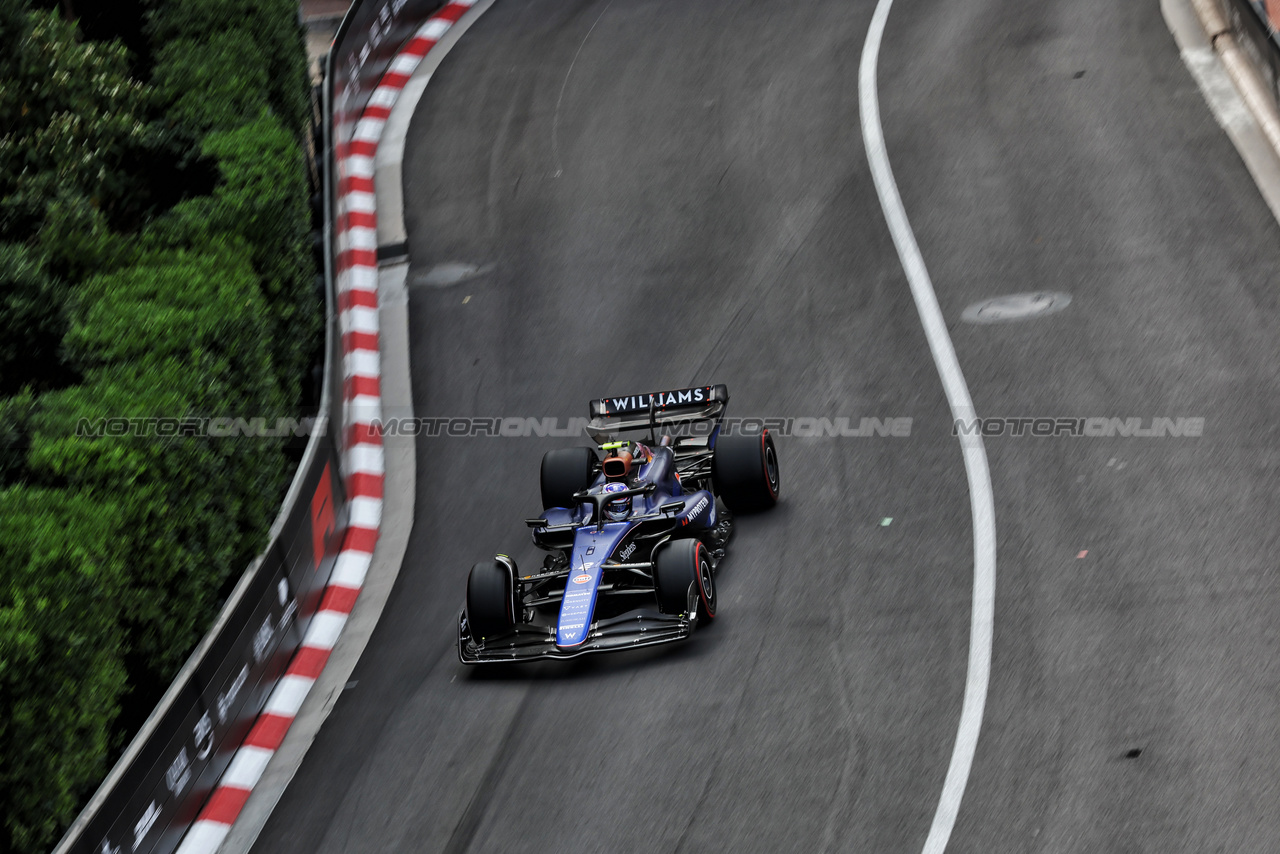 GP MONACO, Logan Sargeant (USA) Williams Racing FW46.

24.05.2024. Formula 1 World Championship, Rd 8, Monaco Grand Prix, Monte Carlo, Monaco, Practice Day.

- www.xpbimages.com, EMail: requests@xpbimages.com © Copyright: Bearne / XPB Images