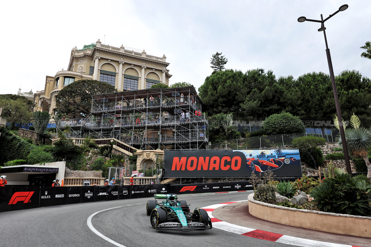 GP MONACO, Lance Stroll (CDN) Aston Martin F1 Team AMR24.

24.05.2024. Formula 1 World Championship, Rd 8, Monaco Grand Prix, Monte Carlo, Monaco, Practice Day.

- www.xpbimages.com, EMail: requests@xpbimages.com © Copyright: Bearne / XPB Images