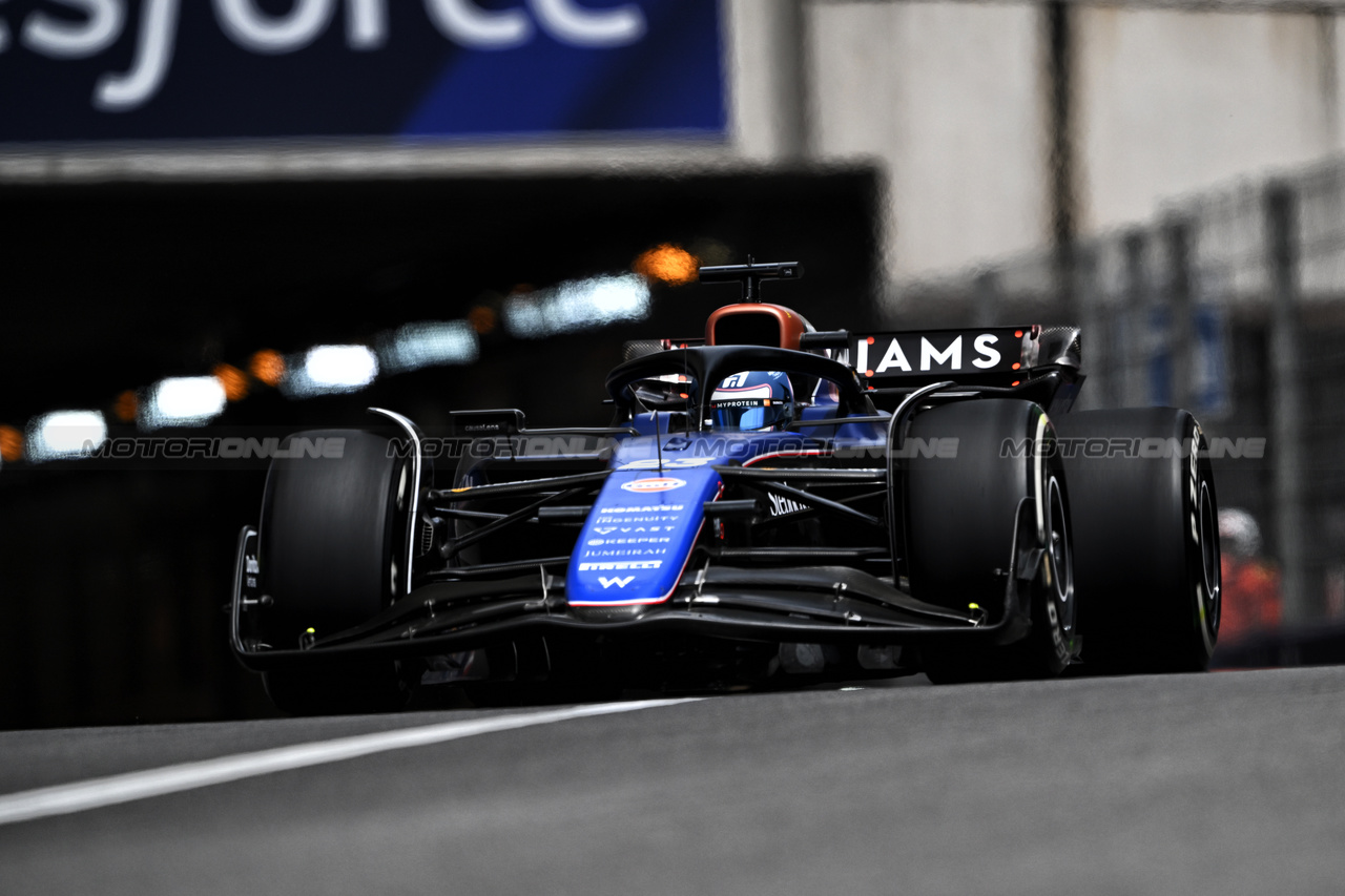 GP MONACO, Alexander Albon (THA) Williams Racing FW46.

24.05.2024. Formula 1 World Championship, Rd 8, Monaco Grand Prix, Monte Carlo, Monaco, Practice Day.

- www.xpbimages.com, EMail: requests@xpbimages.com © Copyright: Price / XPB Images