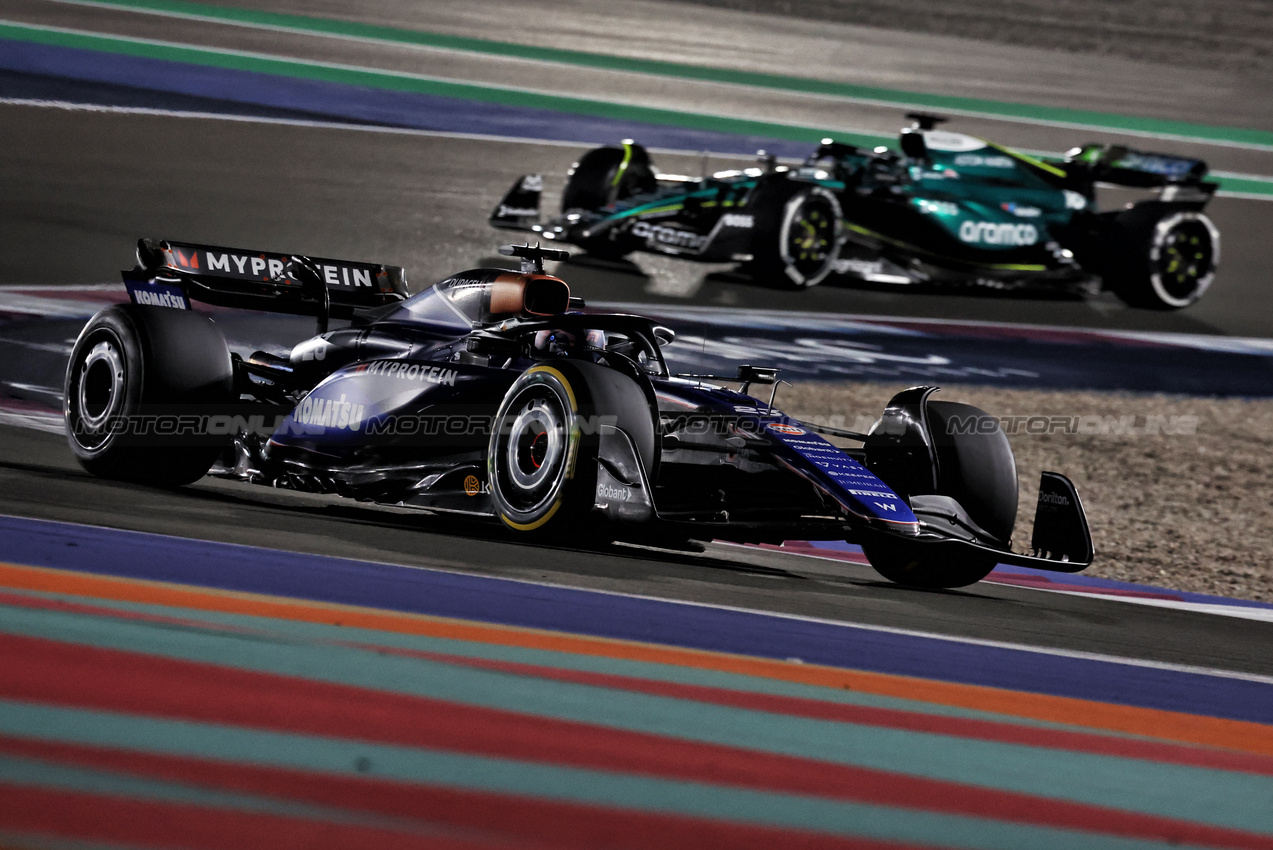 GP QATAR, Alexander Albon (THA) Williams Racing FW46.

01.12.2024. Formula 1 World Championship, Rd 23, Qatar Grand Prix, Doha, Qatar, Gara Day.

- www.xpbimages.com, EMail: requests@xpbimages.com © Copyright: Moy / XPB Images
