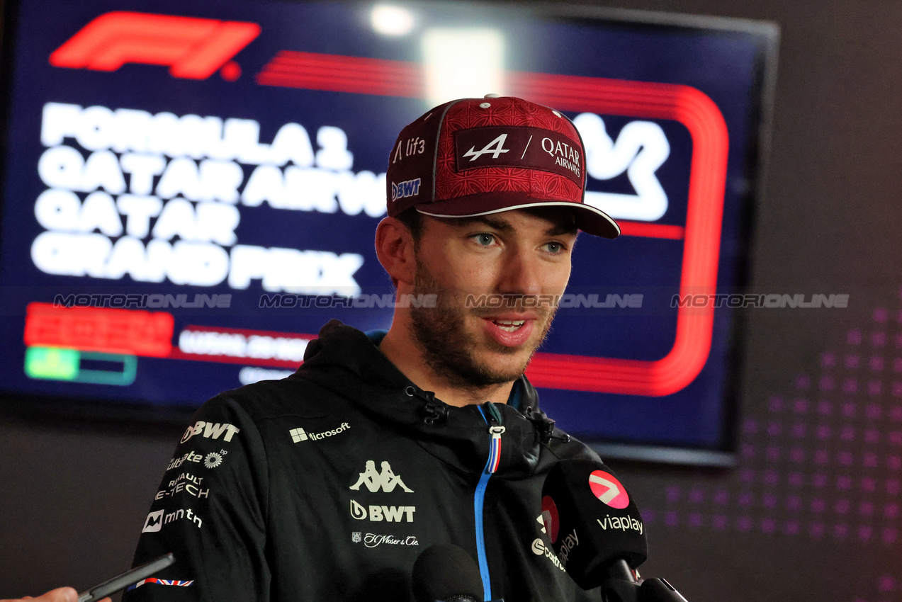 GP QATAR, Pierre Gasly (FRA) Alpine F1 Team.

01.12.2024. Formula 1 World Championship, Rd 23, Qatar Grand Prix, Doha, Qatar, Gara Day.

- www.xpbimages.com, EMail: requests@xpbimages.com © Copyright: Moy / XPB Images