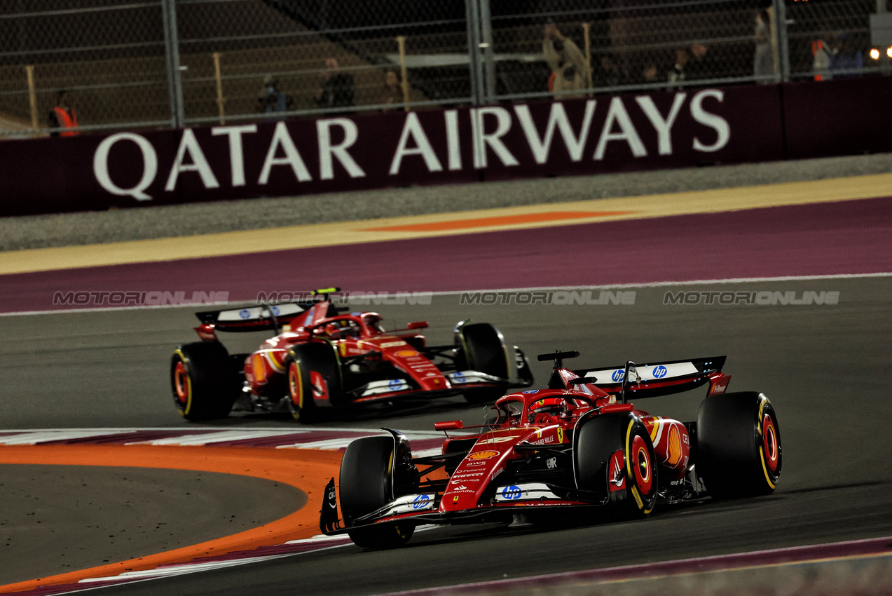 GP QATAR, Charles Leclerc (MON) Ferrari SF-24.

01.12.2024. Formula 1 World Championship, Rd 23, Qatar Grand Prix, Doha, Qatar, Gara Day.

 - www.xpbimages.com, EMail: requests@xpbimages.com © Copyright: Coates / XPB Images