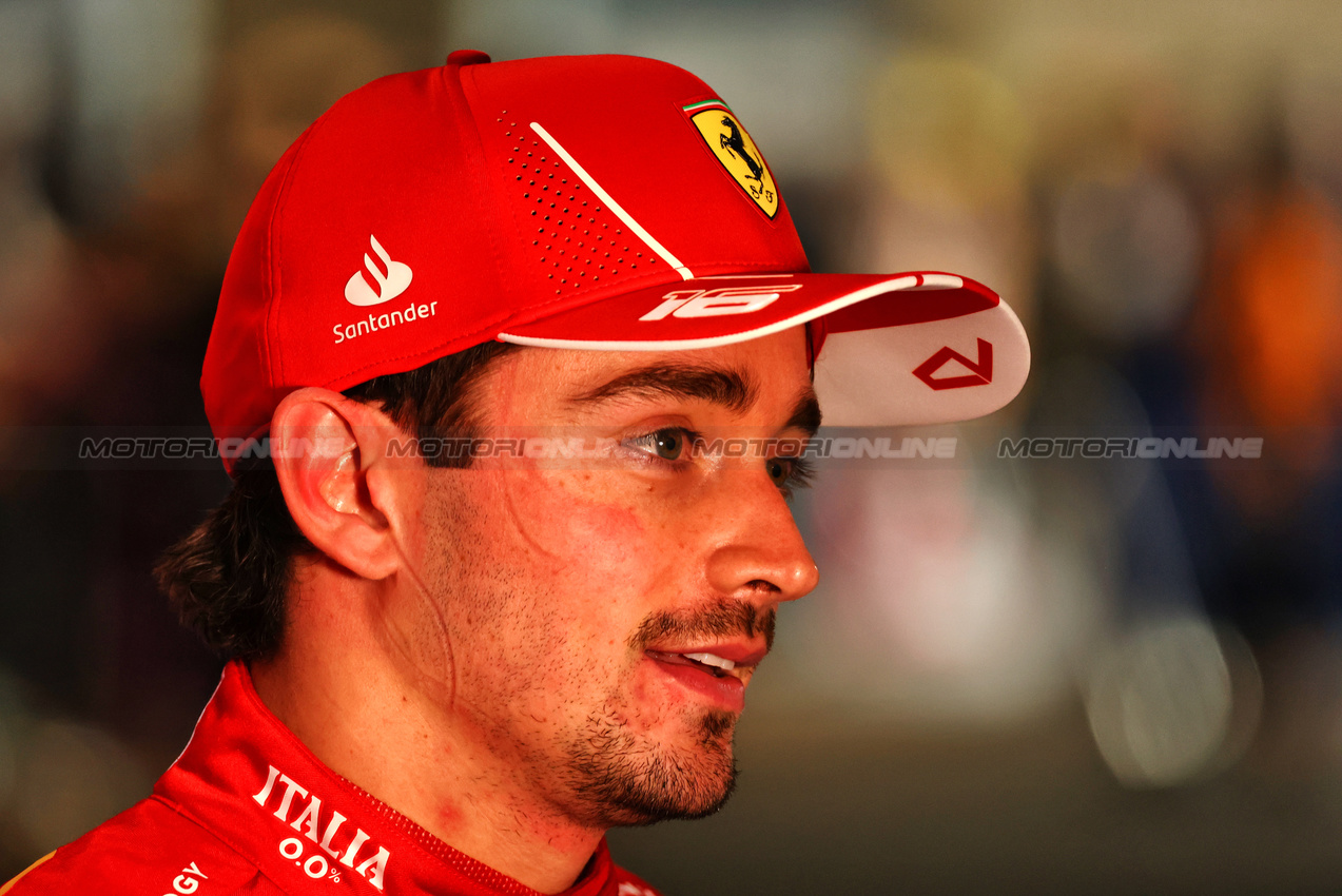 GP QATAR, Charles Leclerc (MON) Ferrari in parc ferme.

01.12.2024. Formula 1 World Championship, Rd 23, Qatar Grand Prix, Doha, Qatar, Gara Day.

 - www.xpbimages.com, EMail: requests@xpbimages.com © Copyright: Coates / XPB Images