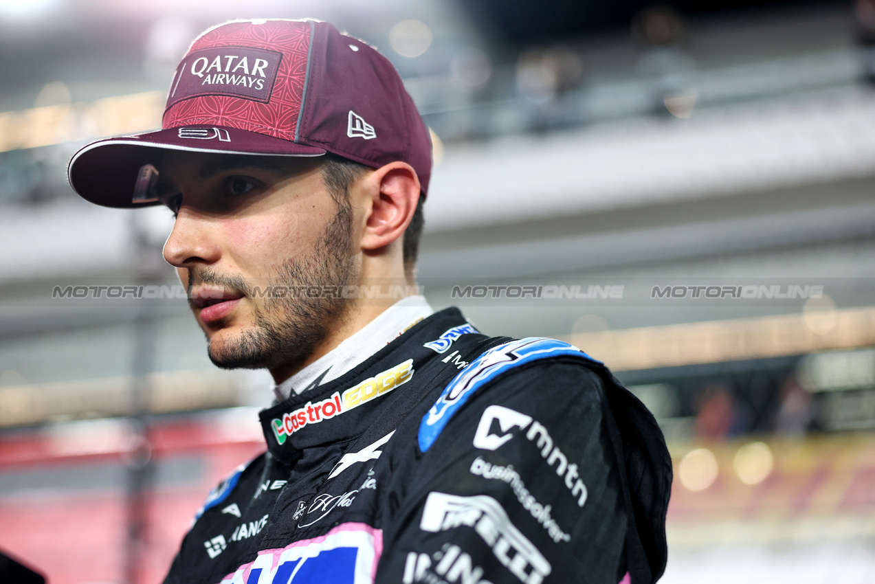 GP QATAR, Esteban Ocon (FRA) Alpine F1 Team on the grid.

01.12.2024. Formula 1 World Championship, Rd 23, Qatar Grand Prix, Doha, Qatar, Gara Day.

 - www.xpbimages.com, EMail: requests@xpbimages.com © Copyright: Staley / XPB Images