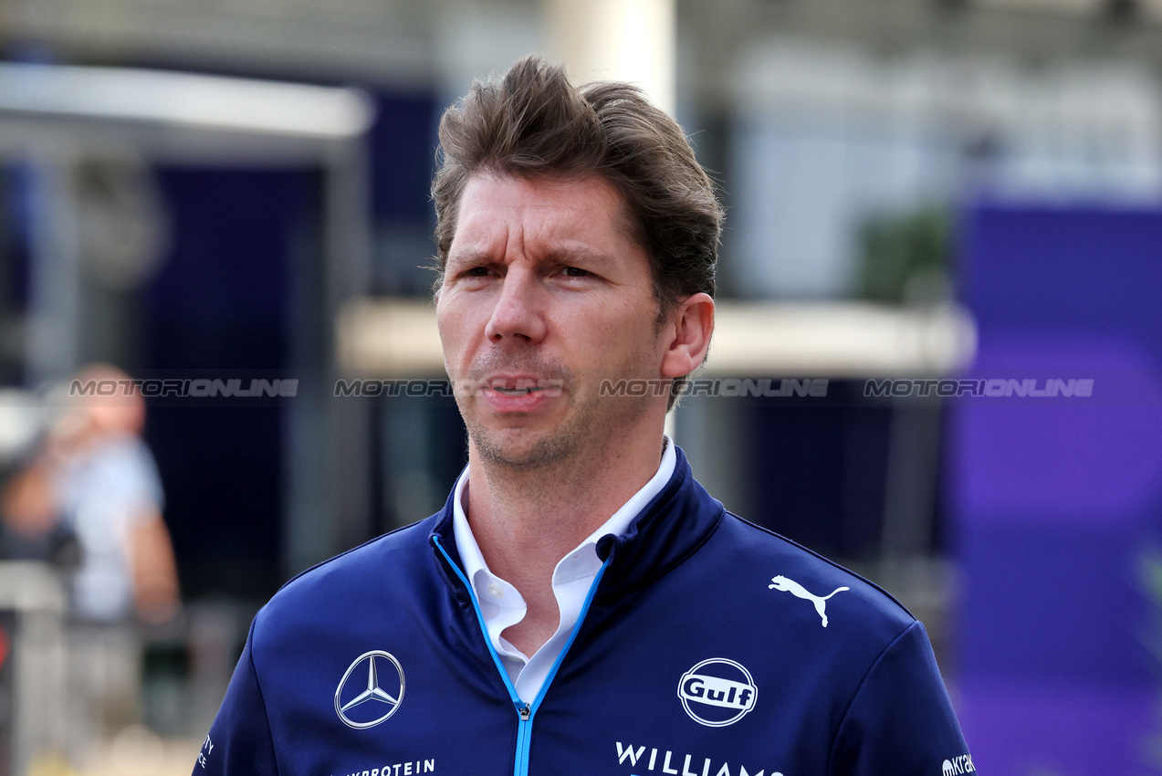 GP QATAR, James Vowles (GBR) Williams Racing Team Principal.

28.11.2024. Formula 1 World Championship, Rd 23, Qatar Grand Prix, Doha, Qatar, Preparation Day.

- www.xpbimages.com, EMail: requests@xpbimages.com © Copyright: Moy / XPB Images