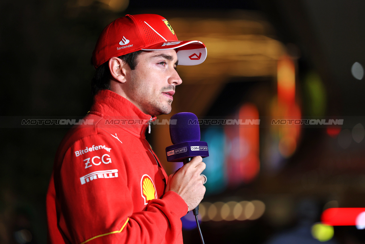 GP QATAR, Charles Leclerc (MON) Ferrari.

28.11.2024. Formula 1 World Championship, Rd 23, Qatar Grand Prix, Doha, Qatar, Preparation Day.

 - www.xpbimages.com, EMail: requests@xpbimages.com © Copyright: Staley / XPB Images