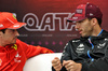 GP QATAR, (L to R): Charles Leclerc (MON) Ferrari with Pierre Gasly (FRA) Alpine F1 Team in the FIA Press Conference.

28.11.2024. Formula 1 World Championship, Rd 23, Qatar Grand Prix, Doha, Qatar, Preparation Day.

 - www.xpbimages.com, EMail: requests@xpbimages.com © Copyright: Staley / XPB Images