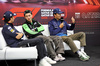 GP QATAR, (L to R): Sergio Perez (MEX) Red Bull Racing; Zhou Guanyu (CHN) Sauber; e Alexander Albon (THA) Williams Racing, in the FIA Press Conference.

28.11.2024. Formula 1 World Championship, Rd 23, Qatar Grand Prix, Doha, Qatar, Preparation Day.

 - www.xpbimages.com, EMail: requests@xpbimages.com © Copyright: Staley / XPB Images