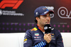 GP QATAR, Sergio Perez (MEX) Red Bull Racing in the FIA Press Conference.

28.11.2024. Formula 1 World Championship, Rd 23, Qatar Grand Prix, Doha, Qatar, Preparation Day.

 - www.xpbimages.com, EMail: requests@xpbimages.com © Copyright: Staley / XPB Images