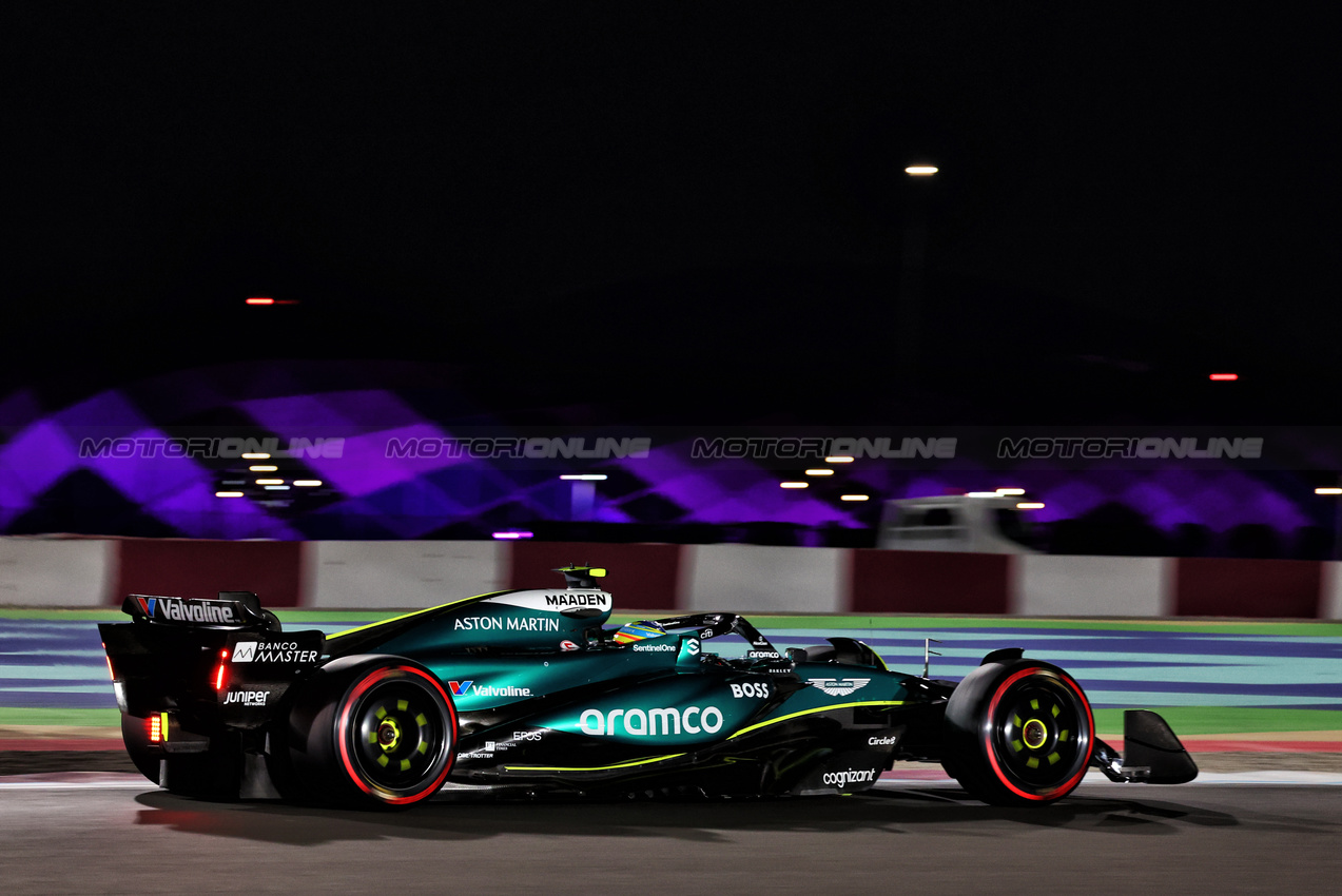 GP QATAR, Fernando Alonso (ESP) Aston Martin F1 Team AMR24.

30.11.2024. Formula 1 World Championship, Rd 23, Qatar Grand Prix, Doha, Qatar, Sprint e Qualifiche Day.

- www.xpbimages.com, EMail: requests@xpbimages.com © Copyright: Charniaux / XPB Images